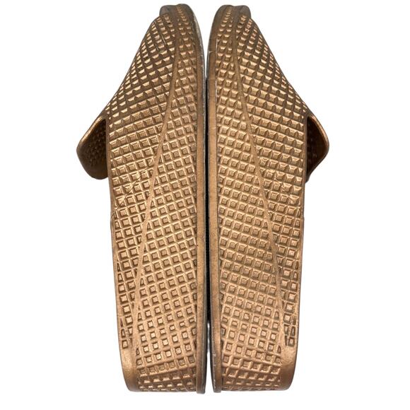 Jeffrey Campbell Gold Bronze Havana Last Fling Jelly Sandals 10 - Picture 3 of 10